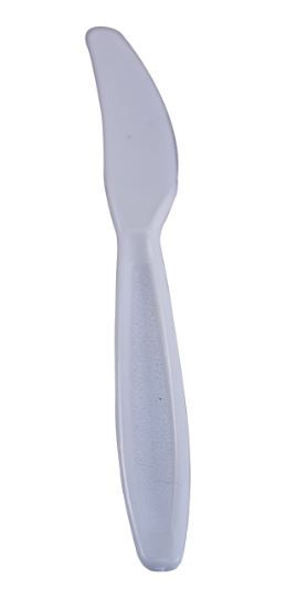 KNIFE H/W NATURAL BIO-BLEND BULK 1000/CS (CS) - Flatware: Plastic